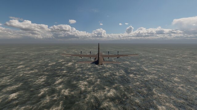 war plane in sky