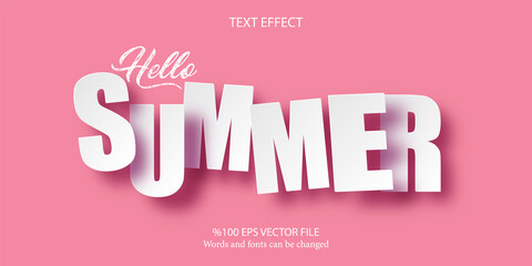 Funny, shiny and energetic editable style: Summer