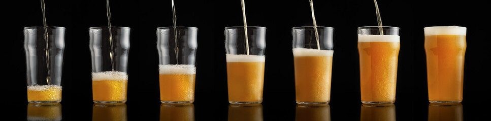 Ale, lager, beer and tasting. Modern business