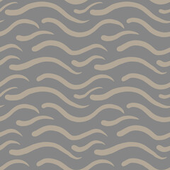 Grey blue e wavy stripe marine texture background. Summer coastal farmhouse living style home decor. Broken striped linen material. Worn turquoise dyed beach textile seamless line pattern.
