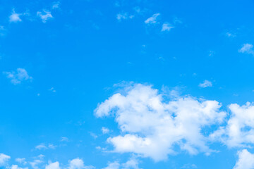Fototapeta na wymiar 【自然】青い空と白い雲【風景】