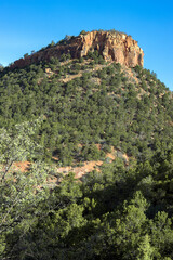 Closeup view of the west butte from the top of Bears Ears National Monument