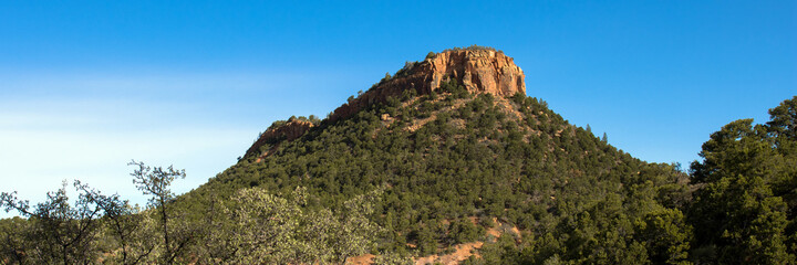 Closeup view of the west butte from the top of Bears Ears National Monument