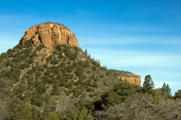 Closeup view of the west butte from the top of Bears Ears National Monument