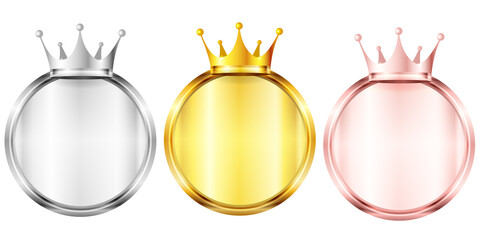 王冠　メダル　金　アイコン