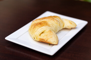 croissant on a plate