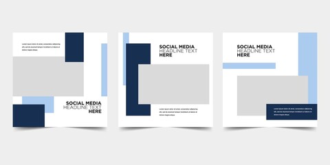 Modern promotion square web banner for social media. Suitable for social media post, story, flyer. Vector illustration. 