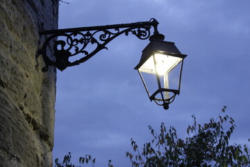 Fototapeta na wymiar old street lantern in the south of France