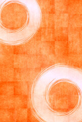 秋　和紙　オレンジ　背景
