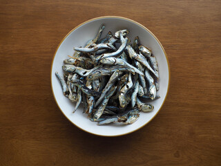 건조시킨 멸치, 음식재료 
