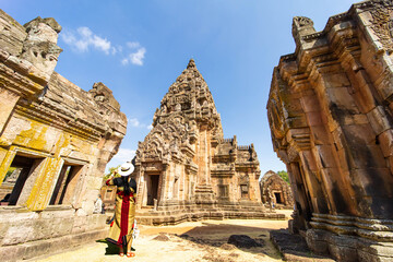 Prasat Khao Phanom Rung is a castle stone laterite, Buriram Province, Thailand.