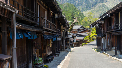 妻籠宿 古い町並み Tsumagojuku