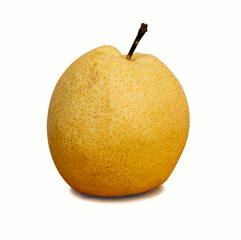 Asian pear isolated on white background, clipping path.