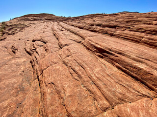 Utah Red Lava Rock Formations in the Desert