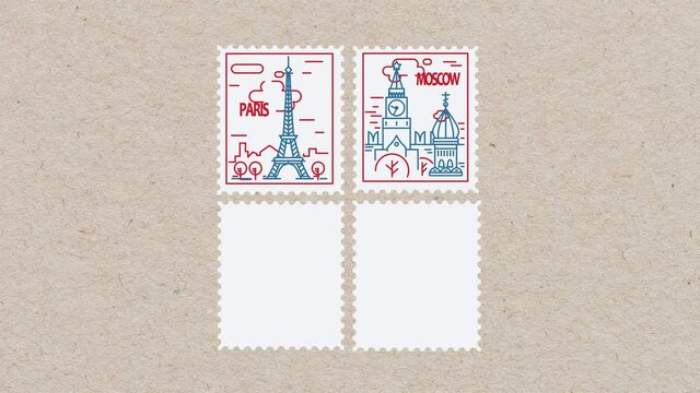 Post Stamps is Humorous animation for use in a splash screen, advertisement, opening, etc