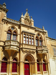 Fototapeta na wymiar The Old Palace at the St. Paul Square in Mdina, MALTA