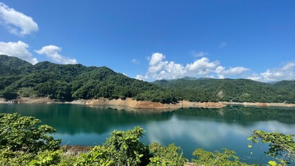 Fototapeta premium lake and mountains