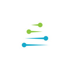 Molecule symbol logo template vector illustration design