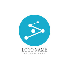 Molecule symbol logo template vector illustration design