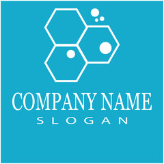 Molecule symbol logo template vector illustration design