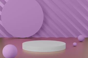 Premium minimal podium studio background for product display. Abstract Background Scene 3d Render for product advertise.