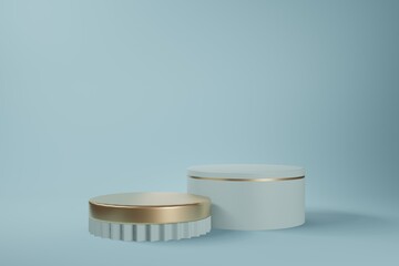 Premium minimal podium studio background for product display. Abstract Background Scene 3d Render for product advertise.