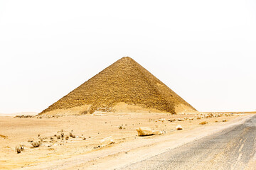 Fototapeta na wymiar View to the famous broken pyramid - bent Pyramid