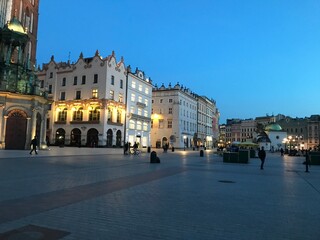 Fototapeta na wymiar Market square and Sukiennice, krakow, Poland 