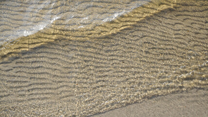 
sand shallow water waves transparent beach shore