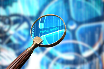 Ein Mechanismus mit dem Slogan Swiss Made