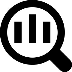 Search Graph Vector Glyph Icon