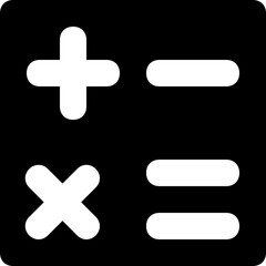 Obraz premium Calculator Vector Glyph Icon