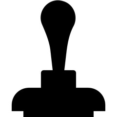 Stamp Vector Glyph Icon