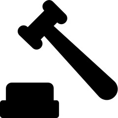 Auction Vector Glyph Icon