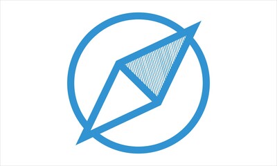 Simple compass logo. Logo templates for photography studios and photography event organizers. Images can be used to design business cards, envelopes, letterhead, Facebook, Yotube, etc.