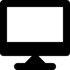 Monitor Glyph Vector Icon