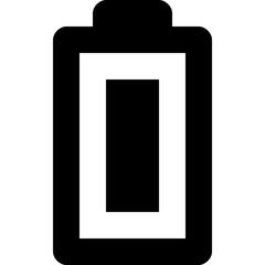 Full Battery Glyph Vector Icon