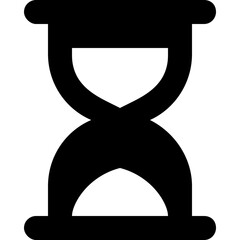 Hourglass Glyph Vector Icon