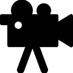 Shooting Camera Glyph Vector Icon