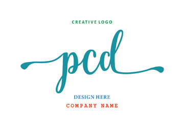 PCD lettering logo is simple, easy to understand and authoritative