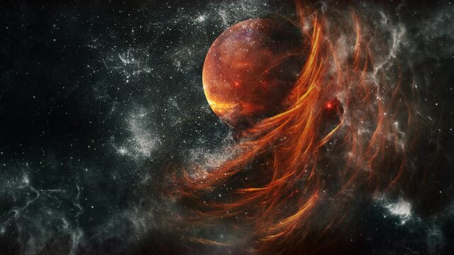 4k planets inside the nebula cloud.