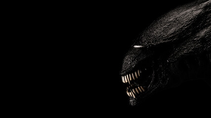 dirty monster 3d model with black background  © luxmi_3d_studio