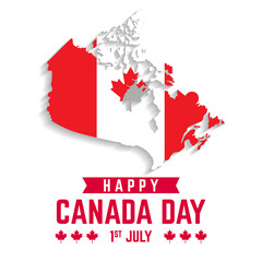 canada independence day greeting card