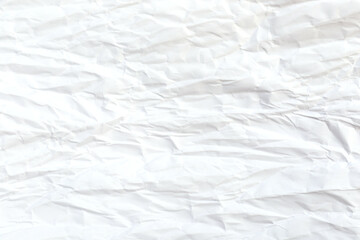 white crumpled paper texture background.Background for design card.