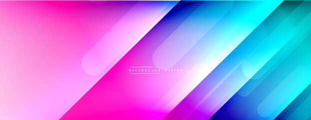 Dynamic lines abstract background. 3D shadow effects and fluid gradients. Modern overlapping forms