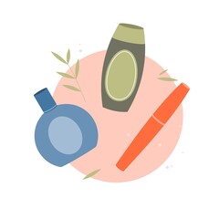 Abstract cosmetics for skin care. Vector illustration