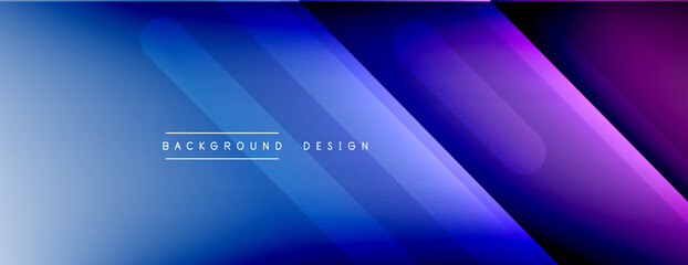 Fototapeta premium Dynamic lines abstract background. 3D shadow effects and fluid gradients. Modern overlapping forms