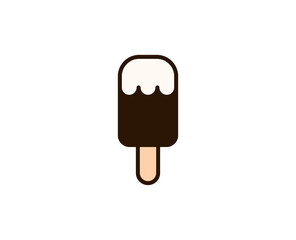 Icecream flat icon. Single high quality outline symbol for web design or mobile app.  Holidays thin line signs for design logo, visit card, etc. Outline pictogram EPS10