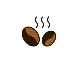 Coffee flat icon. Single high quality outline symbol for web design or mobile app.  Holidays thin line signs for design logo, visit card, etc. Outline pictogram EPS10