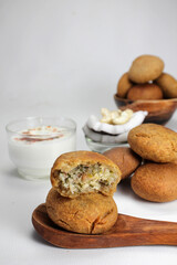 Kachori or dry kachori is popular streetfood of India deep fried and stuffed with spicy masala.